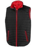 Result Genuine Recycled Recycled Thermoquilt Gilet mit Kinnschutz – Black/Red