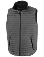 Result Genuine Recycled Recycled Thermoquilt Gilet mit Kinnschutz – Grey/Black