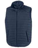 Result Genuine Recycled Recycled Thermoquilt Gilet mit Kinnschutz, Black/Black XS, RT239 – Navy/Navy
