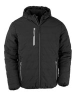 Result Genuine Recycled Recycelte Winterjacke mit Fleece-Wattierung, Black/Black XS, RT240 – Bild 3