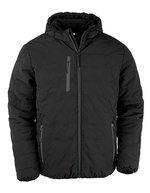 Result Genuine Recycled Recycelte Winterjacke mit Fleece-Wattierung – Black/Black