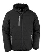 Result Genuine Recycled Recycelte Winterjacke mit Fleece-Wattierung – Black/Grey