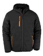 Result Genuine Recycled Recycelte Winterjacke mit Fleece-Wattierung – Black/Orange