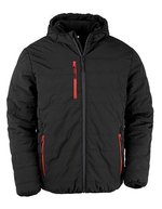 Result Genuine Recycled Recycelte Winterjacke mit Fleece-Wattierung – Black/Red