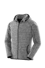 SPIRO Fleecejacke mit Kapuze und Reißverschluss für Damen, Marl Grey/Black XS, RT245F – Bild 3