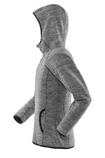 SPIRO Fleecejacke mit Kapuze und Reißverschluss für Damen, Marl Grey/Black XS, RT245F – Bild 5
