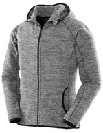 SPIRO Fleecejacke mit Kapuze und Reißverschluss für Damen – Marl Grey/Black