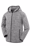 SPIRO Microfleece Hoodie mit Reißverschluss für Herren, Marl Grey/Black S, RT245M – Bild 3