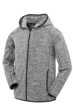 SPIRO Microfleece Hoodie mit Reißverschluss für Herren, Marl Grey/Black S, RT245M – Bild 3