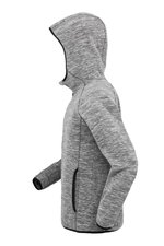 SPIRO Microfleece Hoodie mit Reißverschluss für Herren, Marl Grey/Black S, RT245M – Bild 5