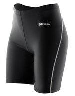 SPIRO Bodyfit Base Layer Shorts schwarz für Damen, Black M/L, RT250F – Bild 3