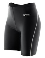 SPIRO Bodyfit Base Layer Shorts schwarz für Damen – Black