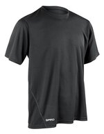 SPIRO Quick Dry Funktionsshirt mit Kragen für Herren – Black