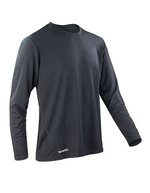 SPIRO Quick-Dry Shirt mit Kragen für Herren – Black