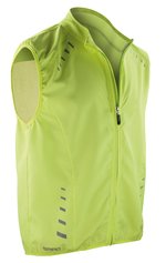 SPIRO Reflektierende Bikewear Gilet mit Stehkragen, Neon Lime S, RT259 – Bild 3