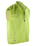 SPIRO Reflektierende Bikewear Gilet mit Stehkragen – Neon Lime