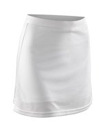SPIRO Atmungsaktiver Damen-Skort mit Sport Pant, Black S (36), RT261F – Blanc