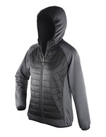 SPIRO Fitnessjacke Zero Gravity, atmungsaktiv für Damen, Black/Charcoal XS (34), RT268F – Bild 2