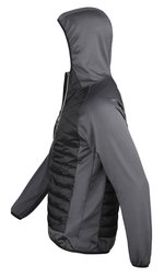 SPIRO Spritzwasserabweisende Sportjacke mit Kapuze, Black/Charcoal S, RT268M – Bild 5
