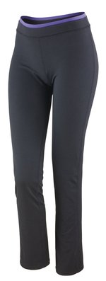 SPIRO Fitnesshosen mit Quick Dri-Material für Damen, Black/Lavender XXS (6), RT275F – Bild 3