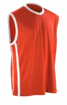 SPIRO Basketball Quick Dry Top V-Ausschnitt für Herren, White/Black M, RT278 – Bild 3