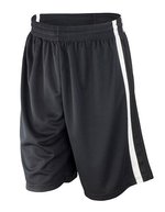SPIRO Basketball Shorts mit Quick Dry Funktion für Herren – Black/White
