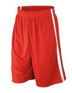 SPIRO Basketball Shorts mit Quick Dry Funktion für Herren – Red/White