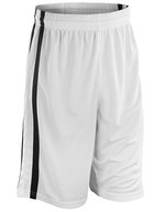 SPIRO Basketball Shorts mit Quick Dry Funktion für Herren – White/Black