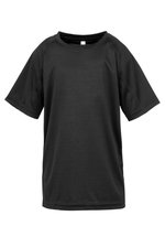 SPIRO Junior Performance Aircool T-Shirt 135 g/m², Black L (9-10), RT287J – Bild 3