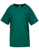 SPIRO Junior Performance Aircool T-Shirt 135 g/m² – Bottle Green