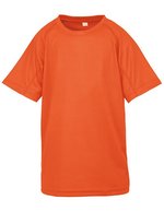 SPIRO Junior Performance Aircool T-Shirt 135 g/m² – Fluorescent Orange