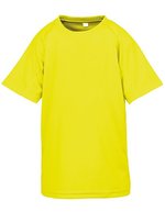 SPIRO Junior Performance Aircool T-Shirt 135 g/m² – Fluorescent Yellow