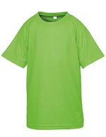 SPIRO Junior Performance Aircool T-Shirt 135 g/m², Black L (9-10), RT287J – Lime