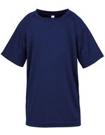SPIRO Junior Performance Aircool T-Shirt 135 g/m², Black L (9-10), RT287J – Navy