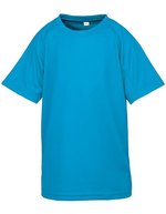 SPIRO Junior Performance Aircool T-Shirt 135 g/m², Black L (9-10), RT287J – Ocean Blue