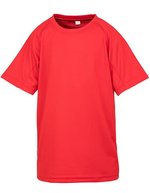 SPIRO Junior Performance Aircool T-Shirt 135 g/m², Black L (9-10), RT287J – Red