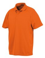 SPIRO Performance Aircool Polo White XXS (RT288) – Fluorescent Orange