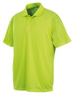 SPIRO Performance Aircool Polo White XXS (RT288) – Fluorescent Yellow