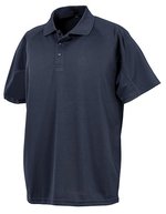 SPIRO Atmungsaktives Performance Aircool Polo, Grey XL, RT288 – Marine