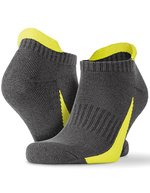 SPIRO Niedrig geschnittene Sportsocken im 3er Pack, Black/Red L/XL, RT293X – Grey/Lime