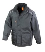 Result Work-Guard Wasserdichter Vostex Long Coat mit Kapuze, Black S, RT305 – Bild 3