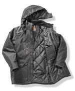 Result Work-Guard Wasserdichter Vostex Long Coat mit Kapuze, Black S, RT305 – Bild 8