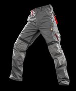 Result Work-Guard Technische Arbeitshose mit Knieschutztaschen, Grey/Black 30/32 (XS), RT310 – Bild 5