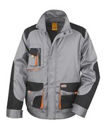 Result Work-Guard Lite-Jacke mit wind- und wasserabweisend – Grey/Black/Orange