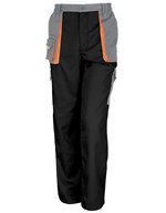 Result Work-Guard Arbeits-Hose mit Cargo-Taschen und Reflexion – Black/Grey/Orange