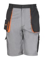 Result Work-Guard Lite Shorts mit Cargo-Taschen und Wasserabweisend – Grey/Black/Orange