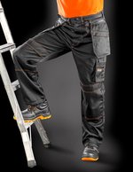 Result Work-Guard Lite X-Over Holster Hose mit Cargotaschen, Black XS, RT323 – Bild 1