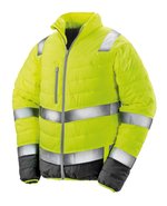 Result Safe-Guard Sicherheitsjacke mit reflektierenden Streifen in, Fluorescent Orange/Grey S, RT325 – Bild 3