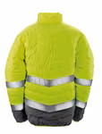 Result Safe-Guard Safety Jacket with Reflective Stripes in, Fluorescent Yellow/Grey S, RT325 – image 4
