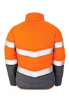 Result Safe-Guard Soft Padded Safety Jacket, Fitted for Women, Fluorescent Orange/Grey XS, RT325F – image 4
